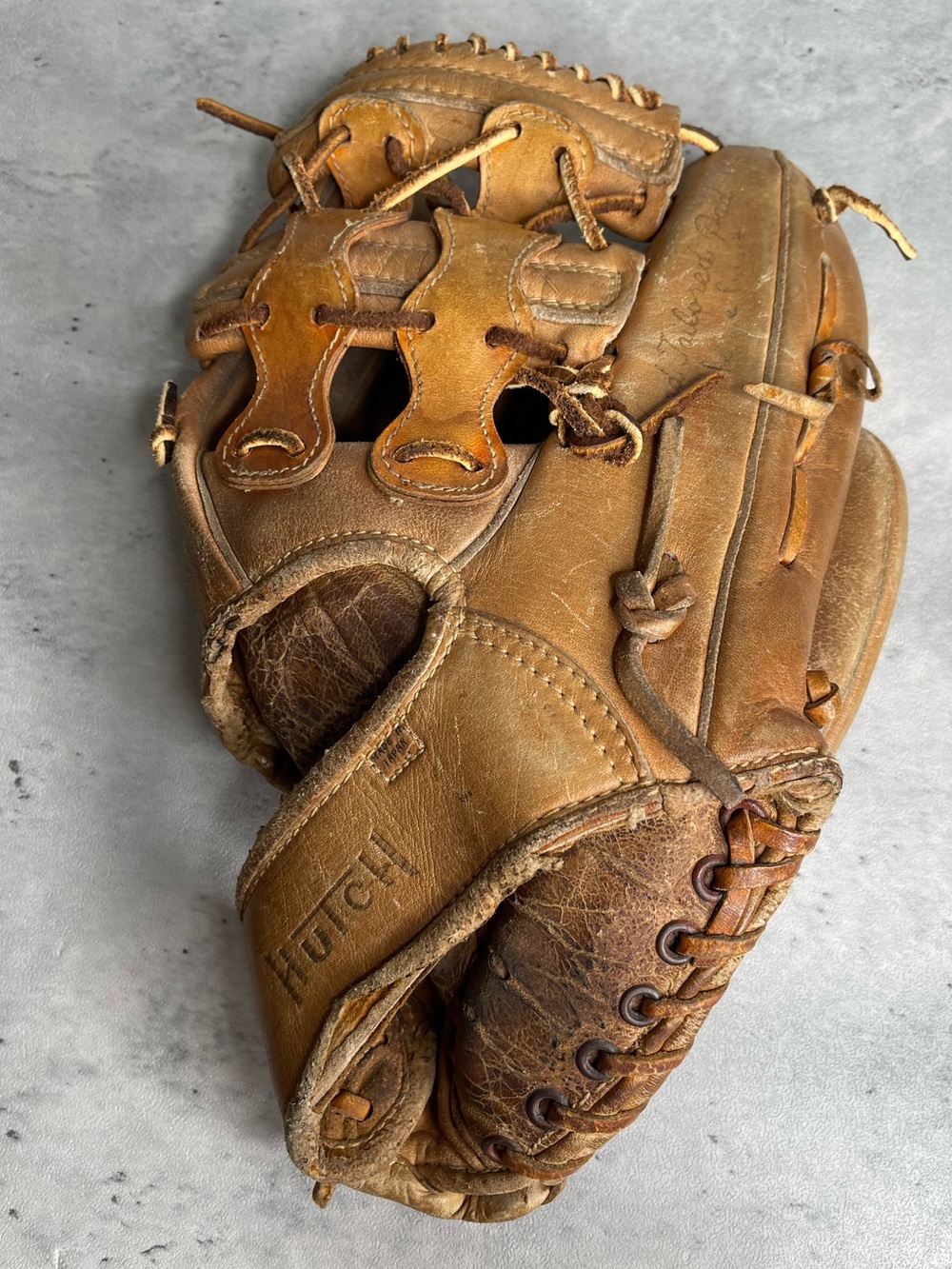 Old Vintage Hutch Baseball Glove Professional Model Hutch H-100 Baseball Glove